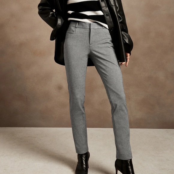 Banana Republic Sloan MidRise Skinny Fit Ankle Length Dress Pants - Picture 1 of 9